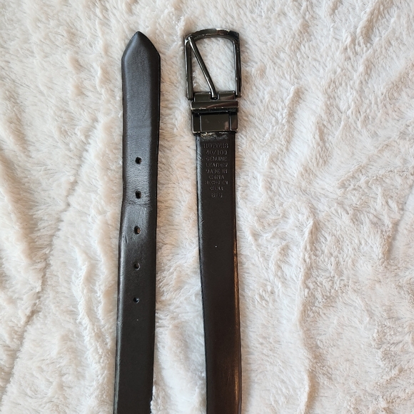 Dockers Men's Leather Reversible Belt Black Brown Business Office OS - Picture 6 of 8